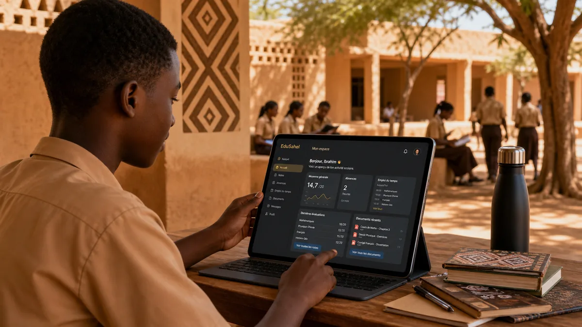 Portail parents EduSahel : suivre les notes et absences de son enfant